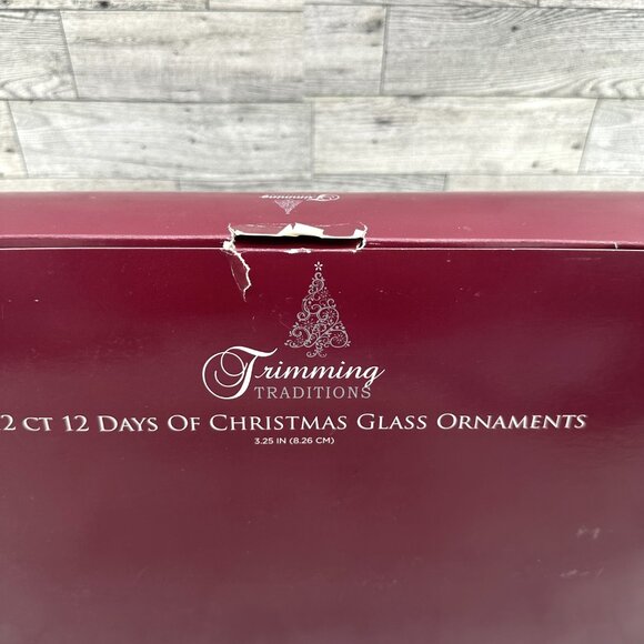 Vintage Sears Roebuck Trimming Traditions 12 days of Christmas Glass Ornaments - Picture 14 of 15
